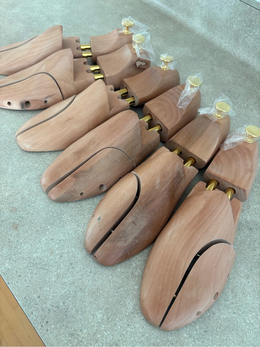 Hardwood Shoe Trees Men’s lot of 3 pairs 43-44